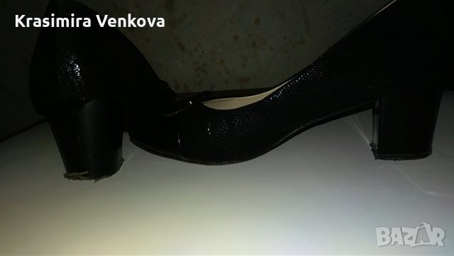 черни дамски обувки, снимка 4 - Дамски ежедневни обувки - 24996496