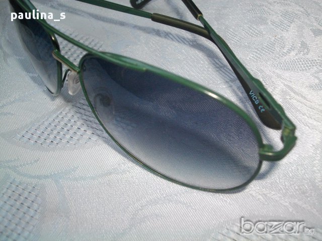 Маркови слънчеви очила Авиаторски модел в зелено / зелени, снимка 2 - Слънчеви и диоптрични очила - 14947146