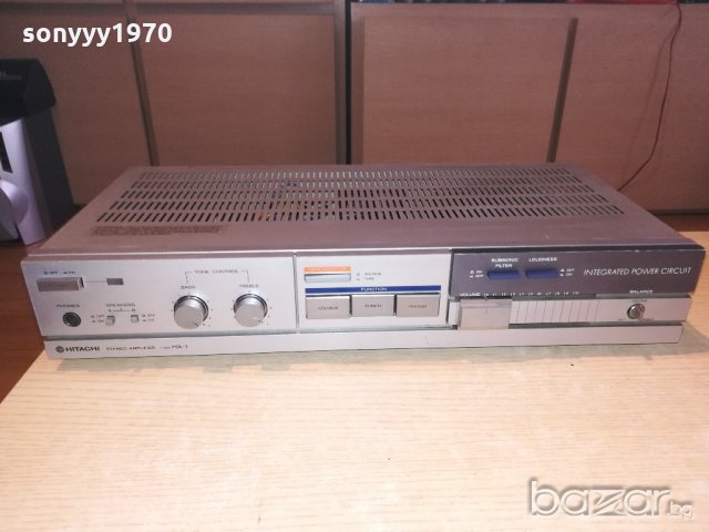 hitachi ha-1 amplifier-made in japan-внос франция, снимка 3 - Ресийвъри, усилватели, смесителни пултове - 20834647