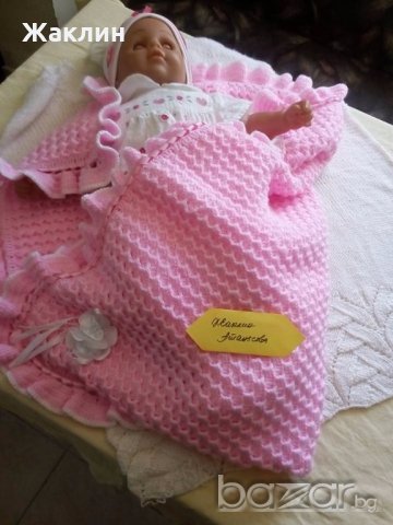 Бебешка пелена Розово облаче за новородени бебета, снимка 13 - Други - 19007614