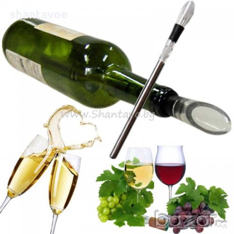 Охладител за бутилка вино - метална пръчка с аератор, снимка 3 - Други - 19625927
