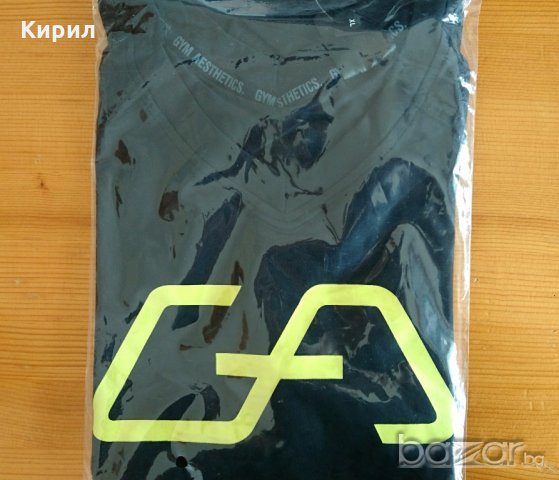 Мъжки спортни тениски за фитнес Gym Aesthetics ЧЕРНА, снимка 8 - Тениски - 20084220