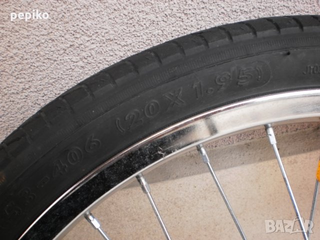 Продавам колела внос от Германия  никелирана капла 20 цола в комплект с вътрешна и външна гуми, снимка 12 - Части за велосипеди - 23821800