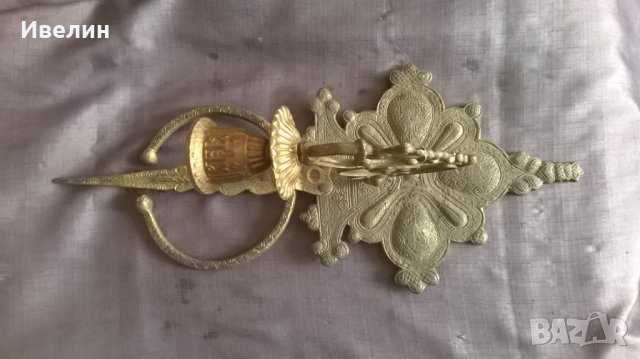 стар свещник за стена, снимка 2 - Антикварни и старинни предмети - 23983779