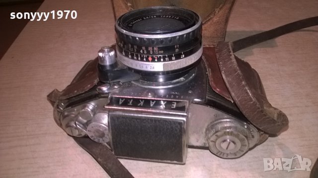 exakta carl zeiss-колекционерски рядък апарат, снимка 5 - Фотоапарати - 25838319