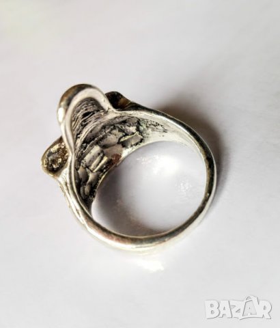 Пръстен неръждаема стомана, череп, пънк, хеви метал, снимка 4 - Пръстени - 22000418