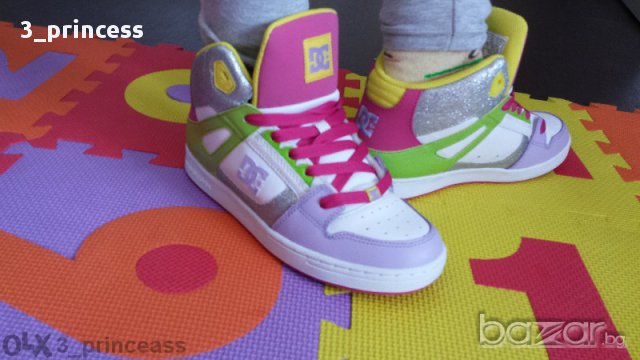 D С Rebound Midtop - 36 ,5/38 номер-,естествена кожа-оригинални английски!, снимка 3 - Детски маратонки - 9182331