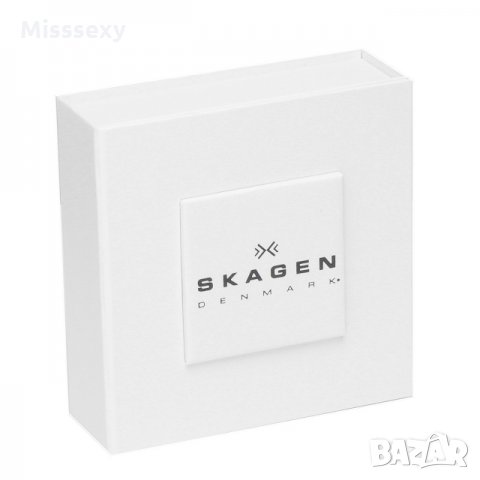 ПРОМО 🍊 SKAGEN 🍊 Сребристо дамско колие SILVERY SEA GLASS нов с кутия и сертификат, снимка 4 - Колиета, медальони, синджири - 21825186