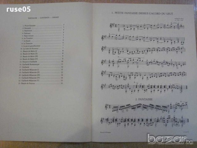 Книга "FANTÁZIÁK ÉS TÁNCOK-GITÁRRA-ADRIAN LE ROY" - 16 стр., снимка 3 - Специализирана литература - 15936655
