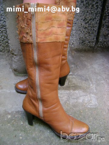 ботуши-естествена кожа, снимка 3 - Дамски ботуши - 8343963