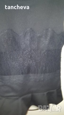 Черен топ с дантела - S, снимка 4 - Корсети, бюстиета, топове - 22793012