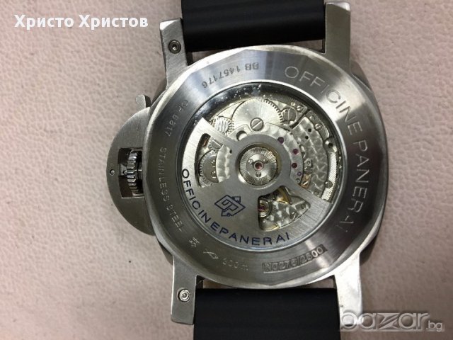 Часовник PANERAI LUMINOR SUBMERSIBLE AUTOMATIC ACCIAIO - 44MM клас ААА+ реплика, снимка 5 - Мъжки - 16034146