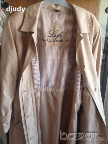 Луксозен немски шлифер с подплата "Life All Seasons" 46/ XL като нов, снимка 6 - Палта, манта - 19769001
