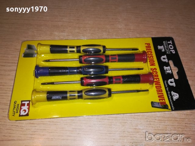 отвертки 5бр-часовникарски/gsm-за финни техники, снимка 9 - Отвертки - 20806325