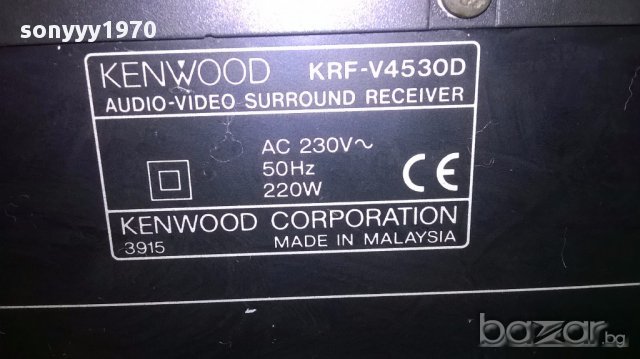 kenwood krf-v4530d av surround receiver-внос швеицария, снимка 5 - Ресийвъри, усилватели, смесителни пултове - 14322118