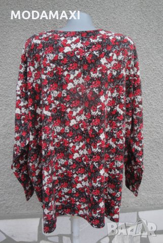 4XL  нова цветна блуза от акрил  , снимка 4 - Блузи с дълъг ръкав и пуловери - 24070443