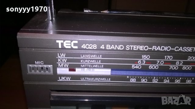 tec 4028 cassete radio recorder-внос швеицария, снимка 9 - Ресийвъри, усилватели, смесителни пултове - 22888622