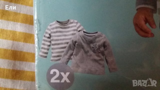 Две памучни блузки за 10 лв 86-92, снимка 2 - Бебешки блузки - 23438750