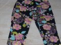 Стилен летен еластичен панталон с цветя, снимка 3
