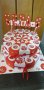 Картонена торта с Мини Маус в червено, снимка 2