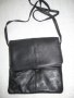 Естествена кожа черна чанта, снимка 1 - Чанти - 15169875
