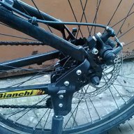 Планински алуминиев велосипед Бианчи с амортисьори 26 цола и дискови спирачки, снимка 4 - Велосипеди - 15019240