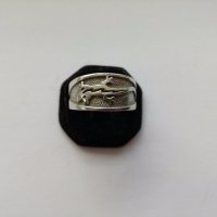 Сребърен пръстен с гущер  - сребро проба 925, снимка 2 - Пръстени - 19383283