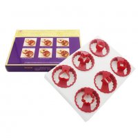 433 Комплект форми за линцер резци за сладки с дупка домашни бисквити, снимка 10 - Форми - 22114229