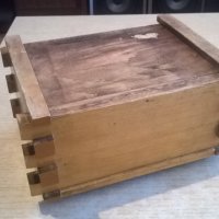 ретро дървена кутия с метален обков-1977г-22х16х11см, снимка 18 - Колекции - 24152627