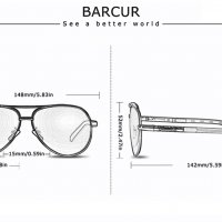 BARCUR Original Слънчеви очила - Unisex, снимка 3 - Слънчеви и диоптрични очила - 26071200