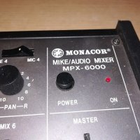 monacor mpx-6000 mixer-made in taiwan-внос швеицария, снимка 7 - Ресийвъри, усилватели, смесителни пултове - 20555304