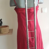 Дамска рокля памук тип бюстие червена *, снимка 2 - Рокли - 15378790