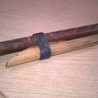 Древно африканско оръжие с стрела-бамбук-резба-внос швеицария, снимка 11 - Антикварни и старинни предмети - 17502328