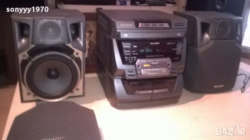 sharp-комплект с тонколони-внос швеицария, снимка 1