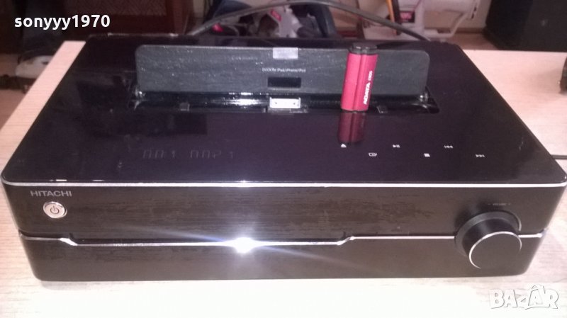 hitachi-receiver-cd-usb-iphone-tuner-внос швеицария, снимка 1