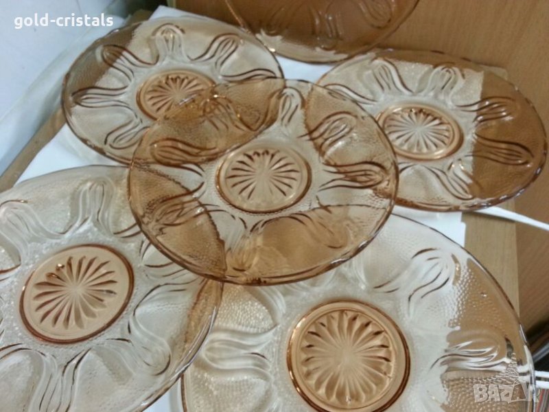  чинийки цветно стъкло 53г, снимка 1