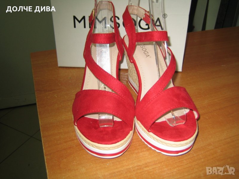 НАМАЛЕНИЕ-Дамски сандали м.1952 червени , снимка 1