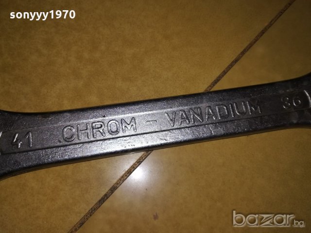 поръчан-chrom-vanadium 41/36-голям гаечен ключ-внос швеицария, снимка 14 - Аксесоари и консумативи - 20213015