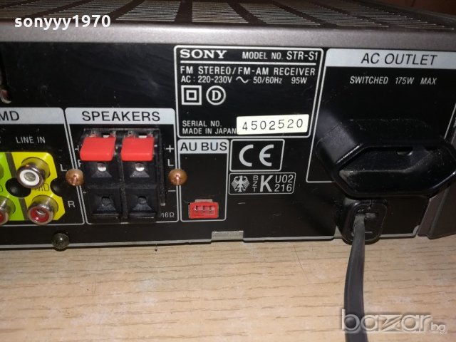 sony str-s1 stereo tuner/amplifier-made in japan-внос швеицария, снимка 17 - Ресийвъри, усилватели, смесителни пултове - 21341510