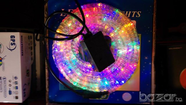 Коледни лампички - силиконов маркуч 10 метра -многоцветен, снимка 3 - Осветление - 12796189
