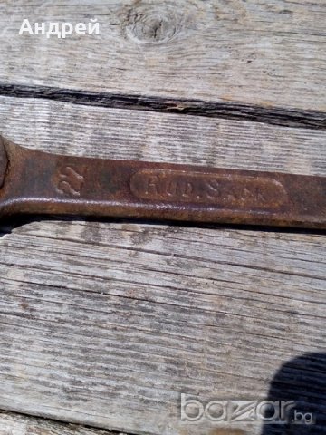 Стар гаечен ключ, снимка 6 - Антикварни и старинни предмети - 18905000