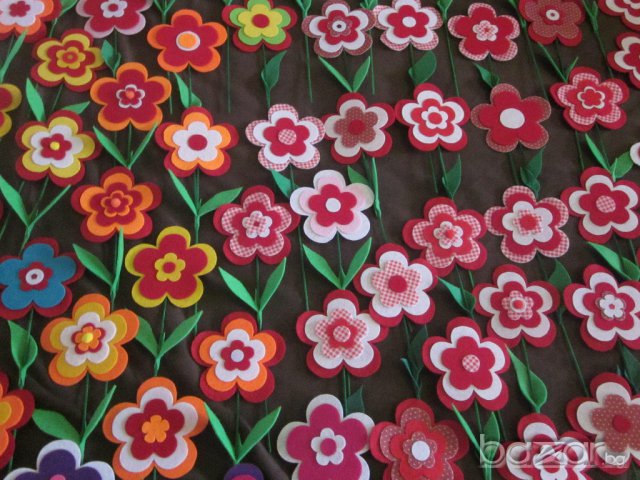 Ръчно изработени цветя от филц, снимка 6 - Други - 7630340