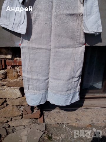 Старинна ленена дреха,подплата за Носия, Литак, снимка 6 - Антикварни и старинни предмети - 24997987