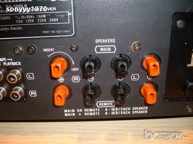 technics sa-100lk stereo receiver-made in japan-внос швеицария, снимка 11 - Ресийвъри, усилватели, смесителни пултове - 11989979
