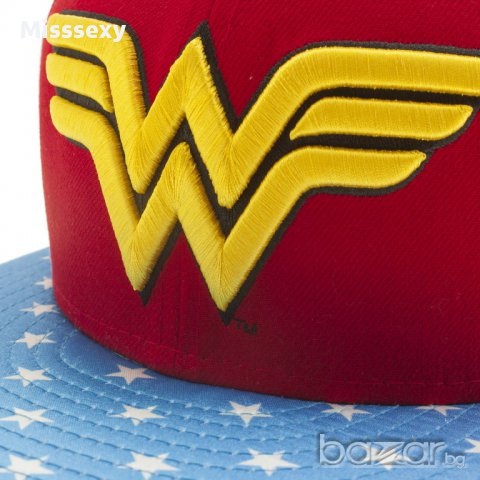 ПРОМО 🍊 NEW ERA 🍊 Оригинална шапка WONDER WOMAN размер: 7½ нова с етикети, снимка 6 - Шапки - 10762888