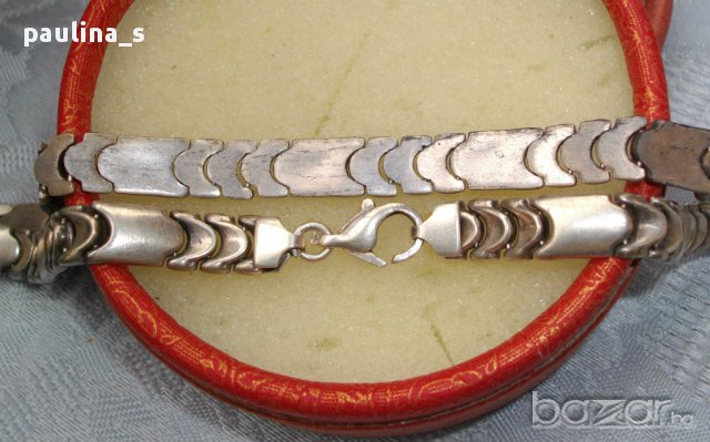 Масивен дамски сребърен ланец / проба 925, снимка 3 - Колиета, медальони, синджири - 17601933