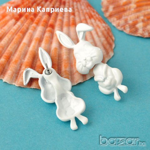 Обеци "Зайче" /С-18/, снимка 4 - Обеци - 13081677