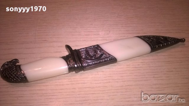 Красив и стилен нож с кания-21/4см-внос швеицария, снимка 2 - Антикварни и старинни предмети - 16095360