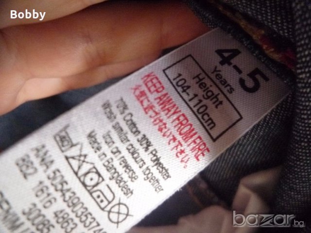 Дънков сукман George 4-5 години, снимка 9 - Детски рокли и поли - 18208886