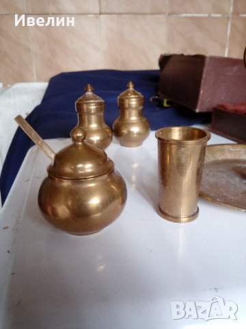 стар комплект бронзови прибори за подправки, снимка 3 - Антикварни и старинни предмети - 22065749